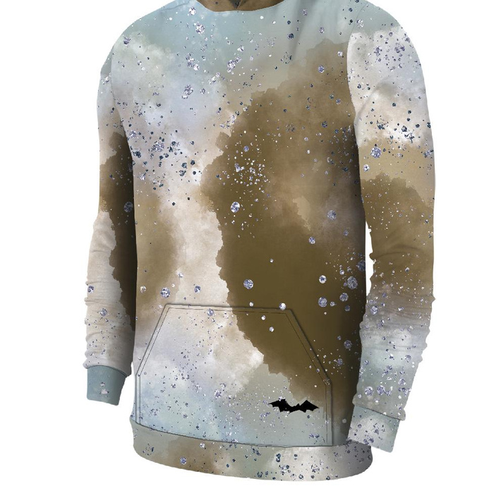 HERREN HOODIE (COLORADO) - VERZAUBERTE WOLKEN (VERZAUBERTE NACHT) - Nähset XXXL