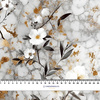 FLOWERS - Cloud Dancer WZ.2 - Cotton woven fabric