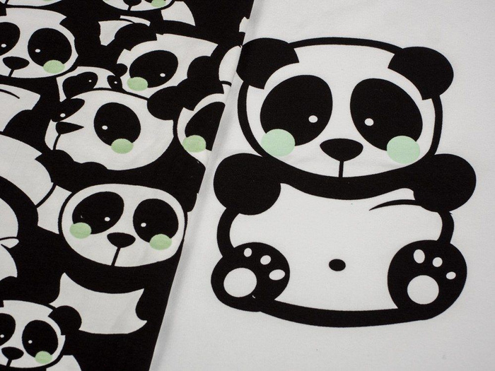 PANDA PANEL / MINT size "S" 38x41 cm - white PE240 (front)