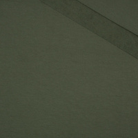 D-50 DARK OLIVE - looped knitwear with elastan