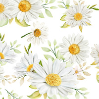 PASTEL DAISIES PAT. 1 - Cotton woven fabric