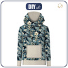 BLUZA Z KAPTUREM UNISEX (HYDRA) - WINTER FLOWERS WZ. 2 - zestaw do uszycia L