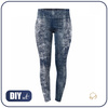 Sportovní legíny - GRUNGE (navy) - XL