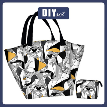 XL bag with in-bag pouch 2 in 1 -  EYES WZ.3 - sewing set