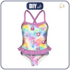 Girl's swimsuit - SEA ANIMALS PAT.3 - sewing set 110-116