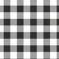 VICHY GRID BLACK / white - Viscose jersey WE210