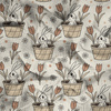 HAPPY BUNNY WZ. 3 - Muślin bawełniany