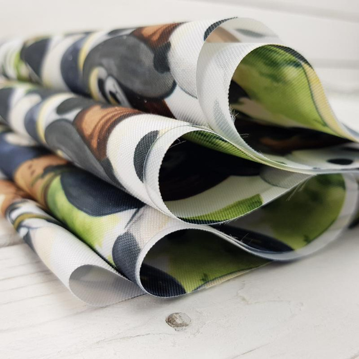 PANDAS ON BAMBOO - Waterproof woven fabric