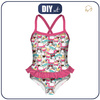 Girl's swimsuit - SUMMER CATS PAT. 1 - sewing set 146-152