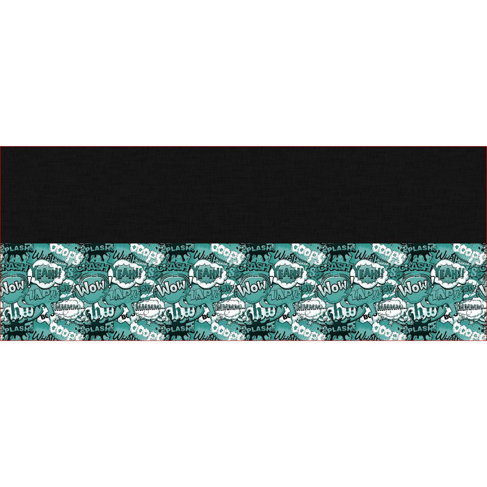 BUTTON SCARF - CAMOUFLAGE COLORFUL pat. 2 - sewing set