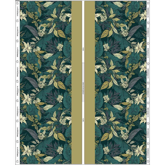 PAREO - GREEN LEAVES PAT.3 - sewing set