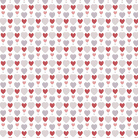 HERZPERLEN / weiß (VALENTINES HERZEN) - Wasserabweisende Webware