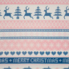 MERRY CHRISTMAS M. 2 (NORWEGISCHE MUSTER) - Baumwoll Webware