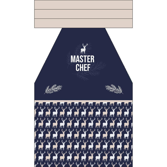 ŚWIĄTECZNY FARTUSZEK - MASTER CHEF - zestaw do uszycia