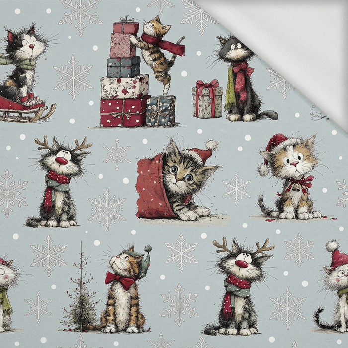 CHRISTMAS PETS WZ. 3 - French Terry mit Elasthan