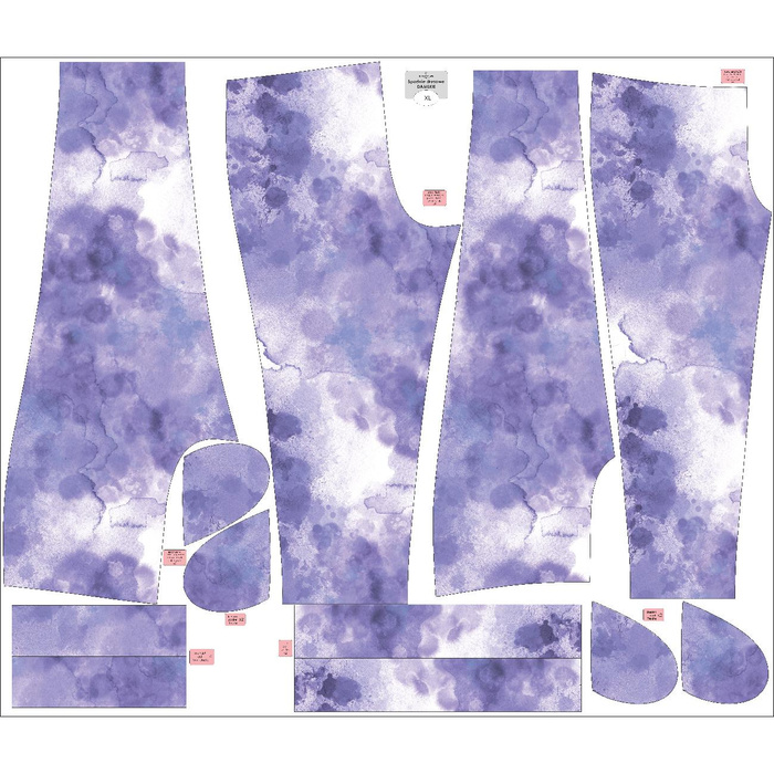 DAMEN JOGGINGHOSE (NOEMI) - KLECKSE MS. 2 (Very Peri) - Nähset L