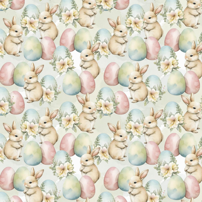 BUNNY EASTER VZ. 2 - teplákovina počesaná s elastanem ITY