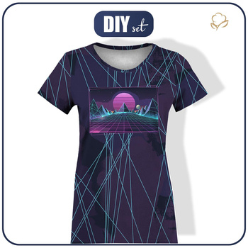 T-SHIRT DAMSKI - NEON GALAXY WZ.12 - zestaw do uszycia XXL