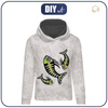 BLUZA DAMSKA (POLA) CLASSIC Z KAPTUREM - RYBA BRUNO (DIA DE LOS MUERTOS) - dzianina pętelkowa XL