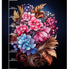BOUQUET OF FLOWERS WZ.3 - panel (75cm x 80cm) - single jersey z elastanem ITY