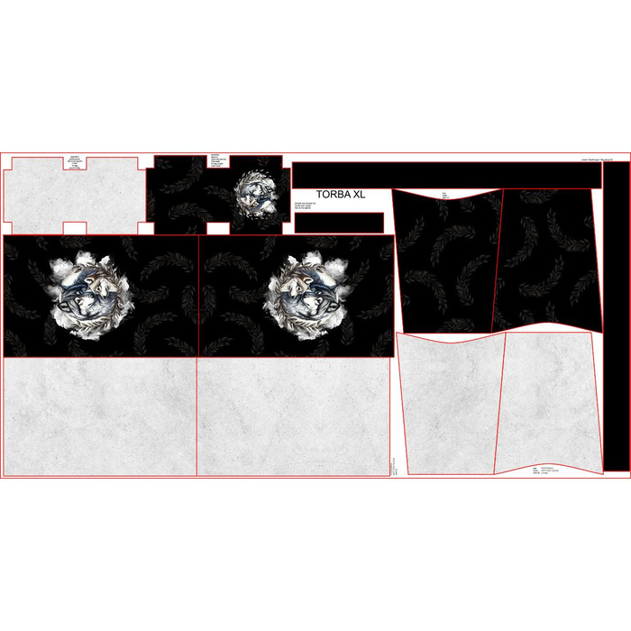 Taška XL s sáčkem 2 v 1 - CUTE ANIMALS wz.17