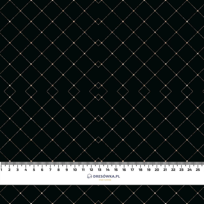 GOLDEN STITCH / BLACK- single jersey with elastane