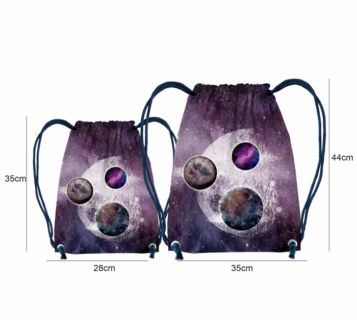 GYM BAG - PLANETS (GALAXY) - sewing set