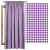 PURPLE HOUNDSTOOTH / WHITE - looped knit fabric