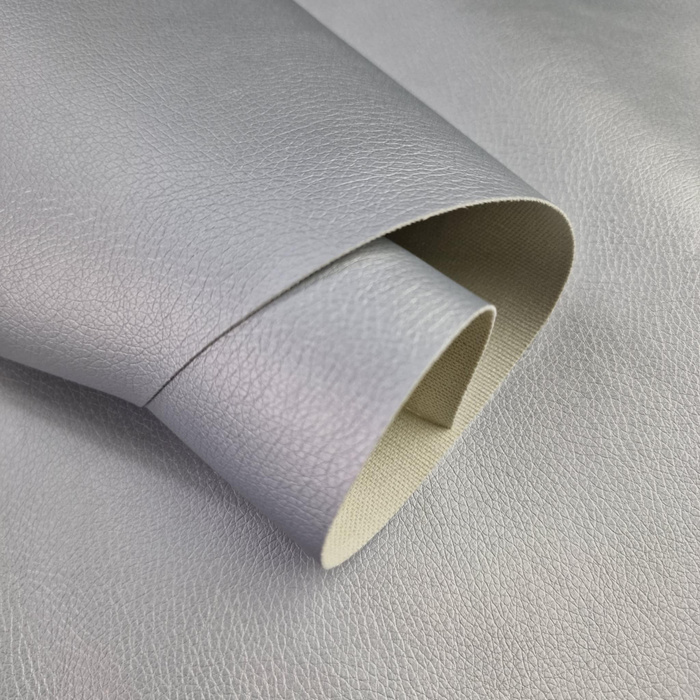 METALIC SILVER - metallisch Kunstleder