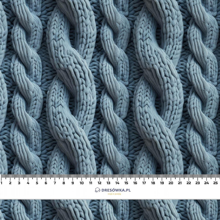 IMITATION SWEATER WZ. 3 - dzianina drapana z elastanem ITY