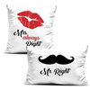 DEKO-KOPFKISSEN - MRS. ALWAYS RIGHT / MR. RIGHT