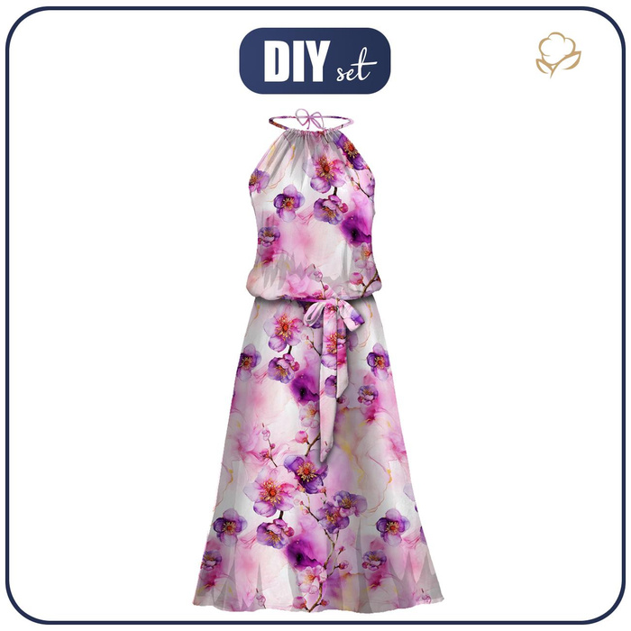 KLEID "DALIA" MAXI (XXS-XS) - ALCOHOL PASTEL WZ.7- Nähset