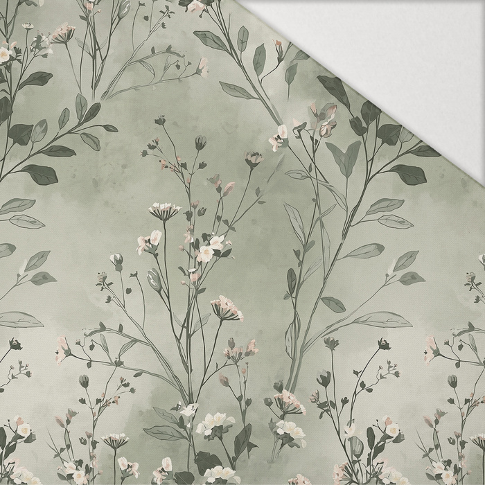 PASTEL FLOWERS WZ. 27 - Hydrophobic brushed knit