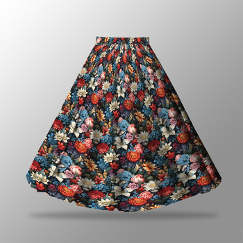 Skirt panel "MAXI"/ Butterfly & flowers wz.10