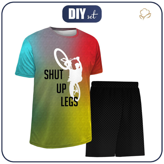 Children's sport outfit "PELE" - BIKE / multicolor - sewing set 