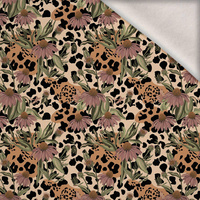 ANIMAL PATTERN WZ. 10 - Wintersweat angeraut mit Elastan ITY