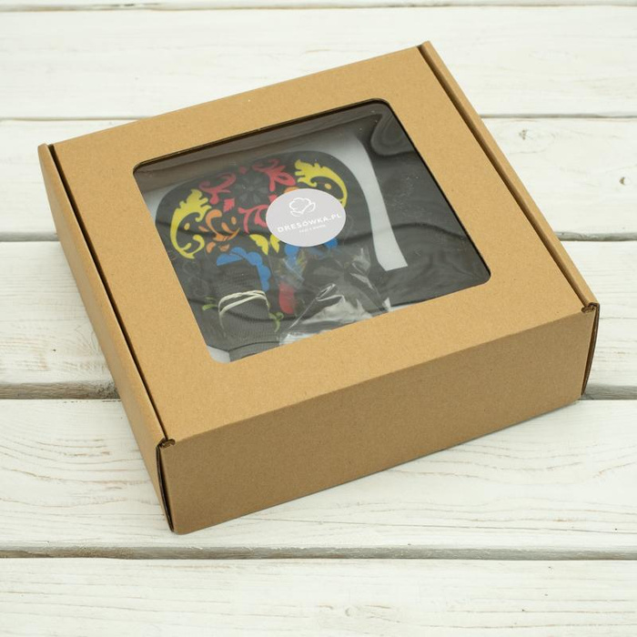 PANEL KIDS POUCH BAG  - SKULL / etno colour