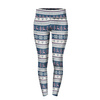 THERMO LEGGINSY DAMSKIE (GRETA) - RENIFERY wz. 3 / granatowy (NORWESKIE WZORY) - zestaw do uszycia S