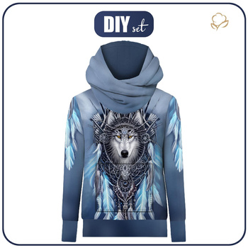 UNISEX HOODIE (HYDRA) - SPIRIT WOLF - sewing set XS