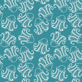 JELLYFISH pat. 2 (BLUE PLANET) - swimsuit lycra