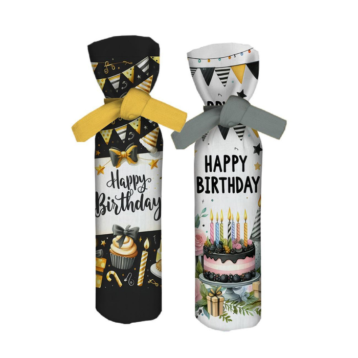 Weinflaschen-Überzug - Happy Birthday - DIY set