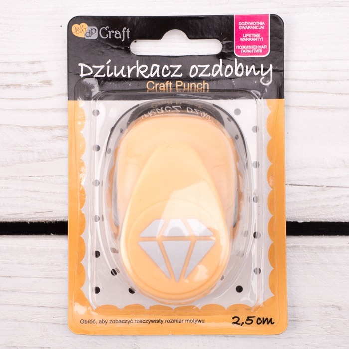 Dziurkacz ozdobny 2,5 cm diament
