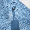 PEACOCK (CLASSIC BLUE) - THICK LOOPED KNIT PANEL 