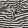 STRIPES WHITE / BLACK 0,7cm x 0,7cm - Viscose jersey