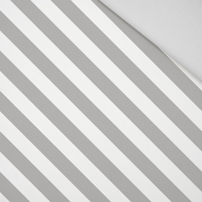 DIAGONAL STRIPES / grey - Panama 220g
