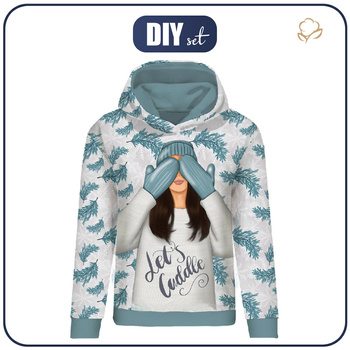 DÁMSKA MIKINA (POLA) CLASSIC S KAPUCÍ - LET'S CUDDLE (ZIMA VE MĚSTĚ) - teplákovina