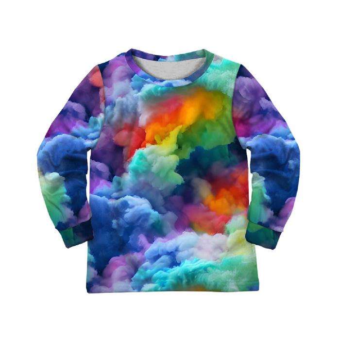 KINDERPYJAMAS "MIKI" - REGENBOGENWOLKEN - Nähset (122/128)
