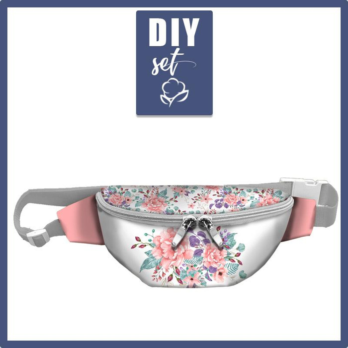 HIP BAG - WILD ROSE FLOWERS PAT. 1 (BLOOMING MEADOW) / Choice of sizes