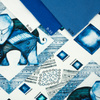INDIE CHARME / blau - SP250 French Terry mit Elasthan