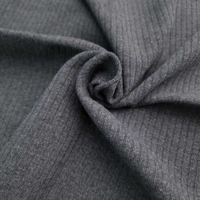 Ribbed Knit HARMONIA 4x2 - MELANGE GRAPHITE (D-08)